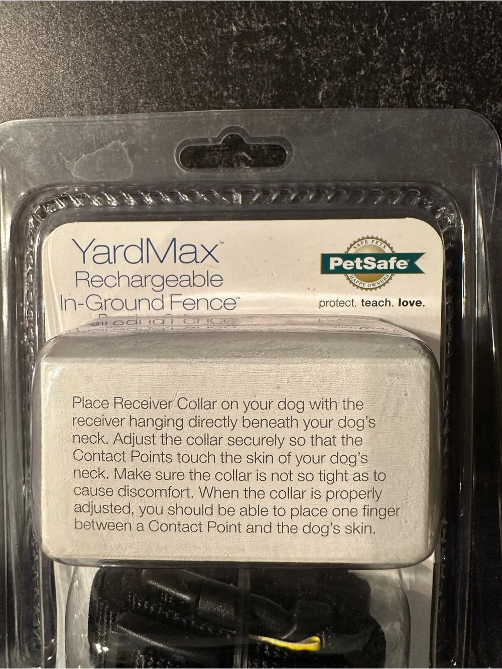 PetSafe YardMax Rechargeable In-Ground Receiver Collar - Black